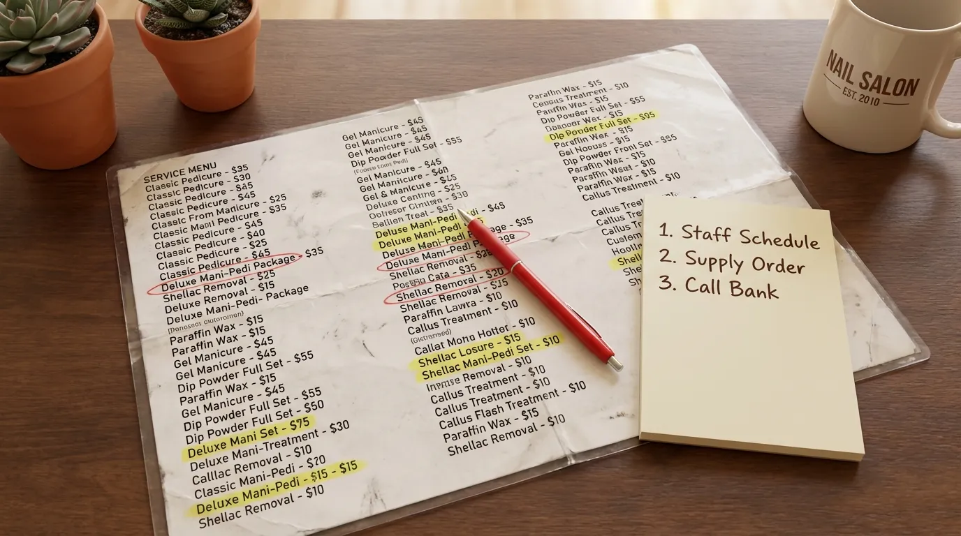 Nail Salon Service Menu: Why Bigger Isn't Better